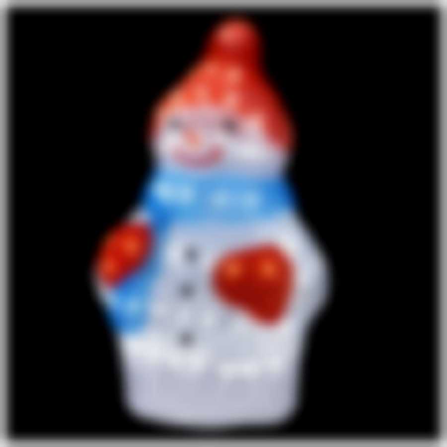 Фигура светодиодная из акрила "Снеговик 50LED"