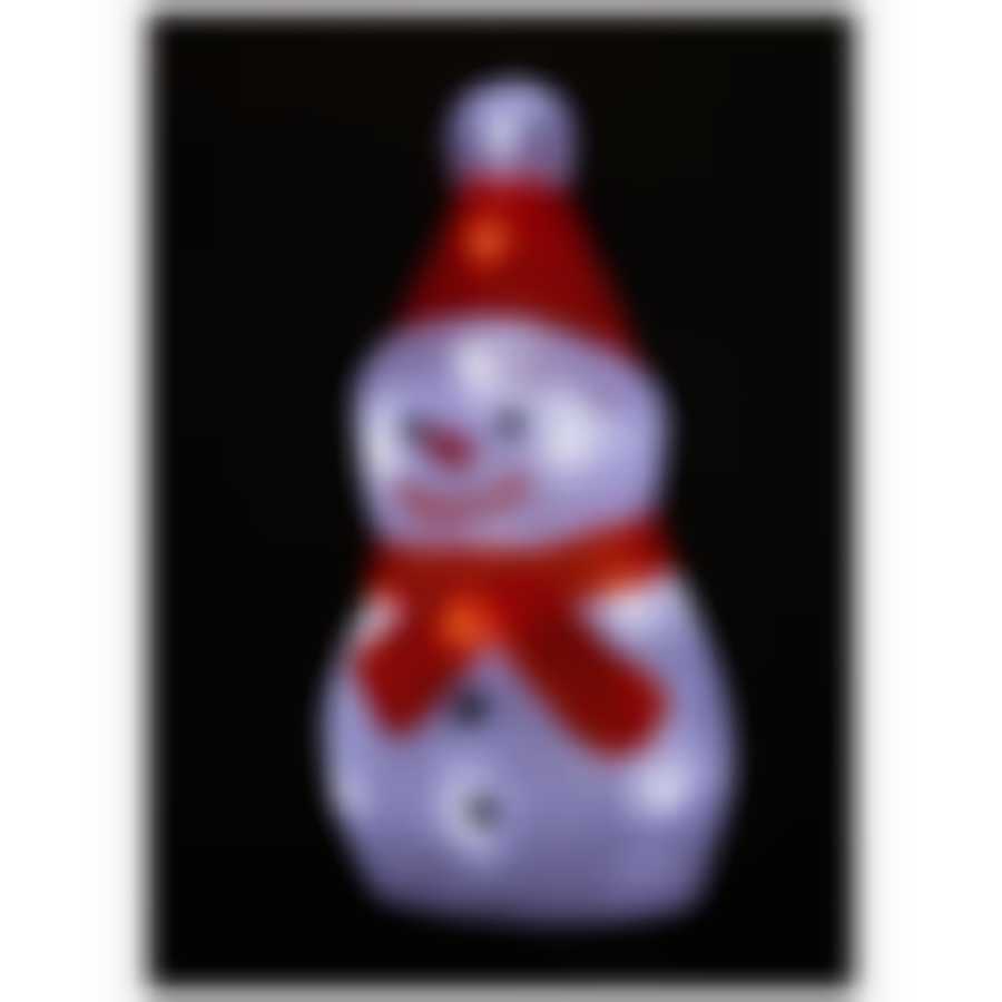 Фигура светодиодная из акрила "Снеговик 20LED"