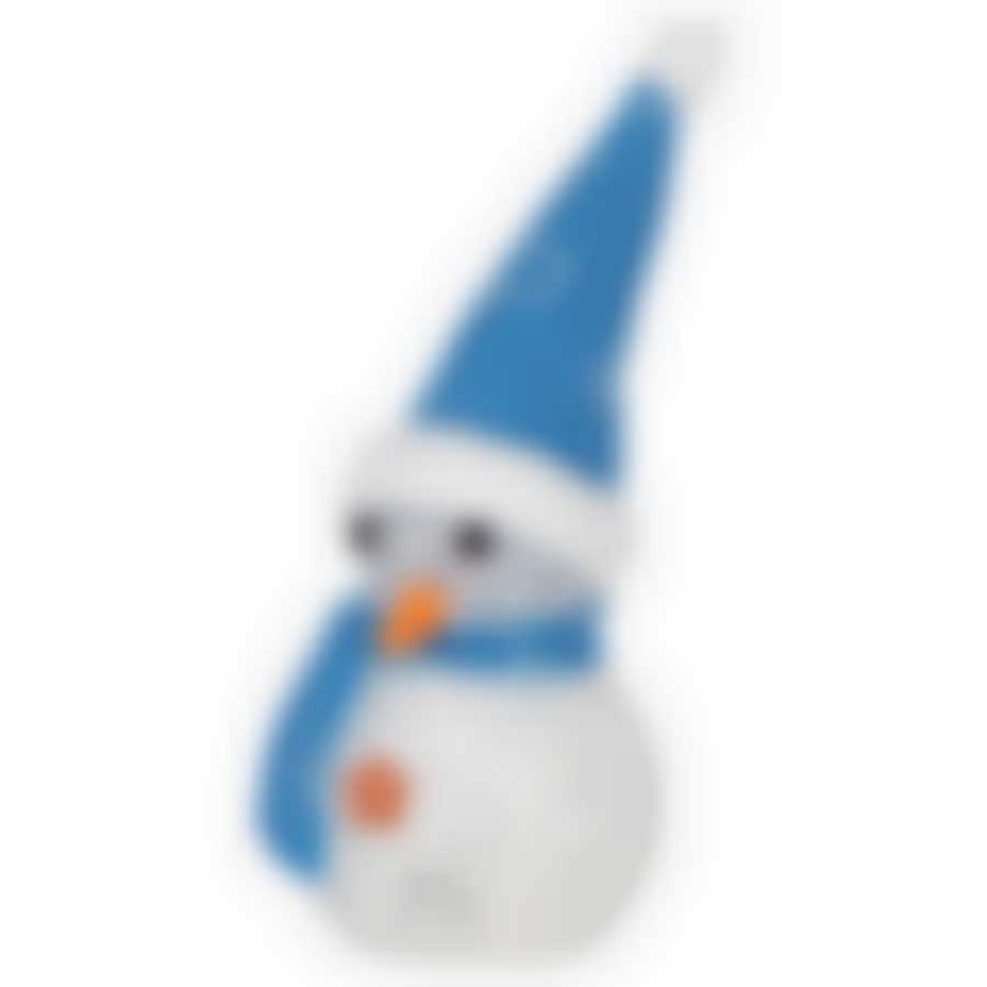 Фигурка светящаяся "Снеговик" цвет синий