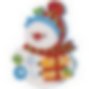 Панно световое «Снеговик с подарком» SYJFBZ-4023018