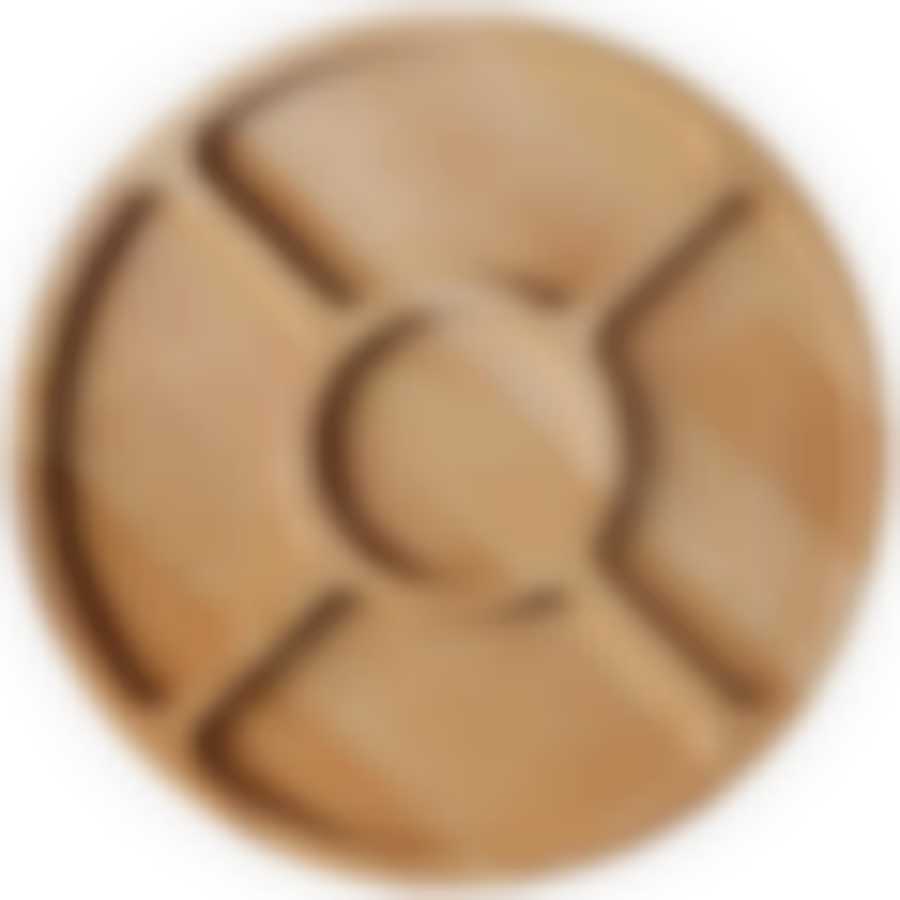 Менажница 5-ти секционная d=28 см (берёза)