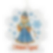 Свеча-барельеф снежинка 67х70 мм "Снегурка"