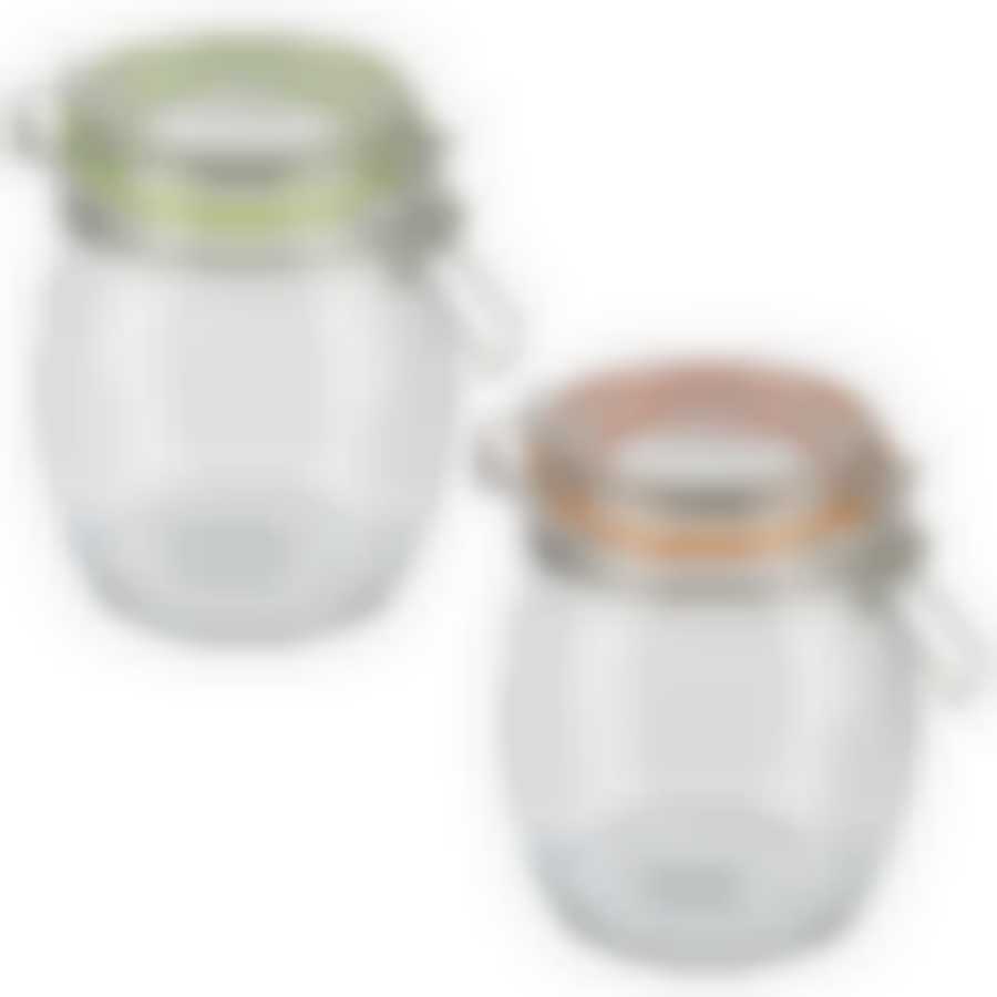 Банка стеклянная BRAVO, объем 1500 мл, с бугельным замком