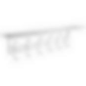 Вешалка настенная Mensola 6 крючков с полкой хром