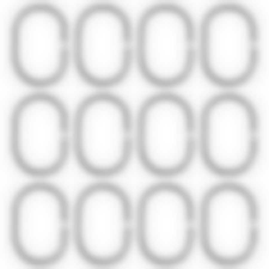 Кольца пластиковые овальные, 12 шт хром