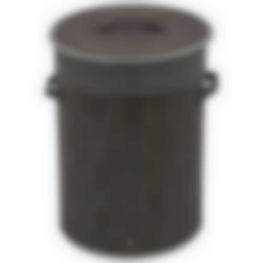 Корзина для белья, бамбук, цвет: серый, размер:34,5*50см