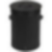 Корзина для белья, бамбук, цвет: черный, размер:34,5*50см