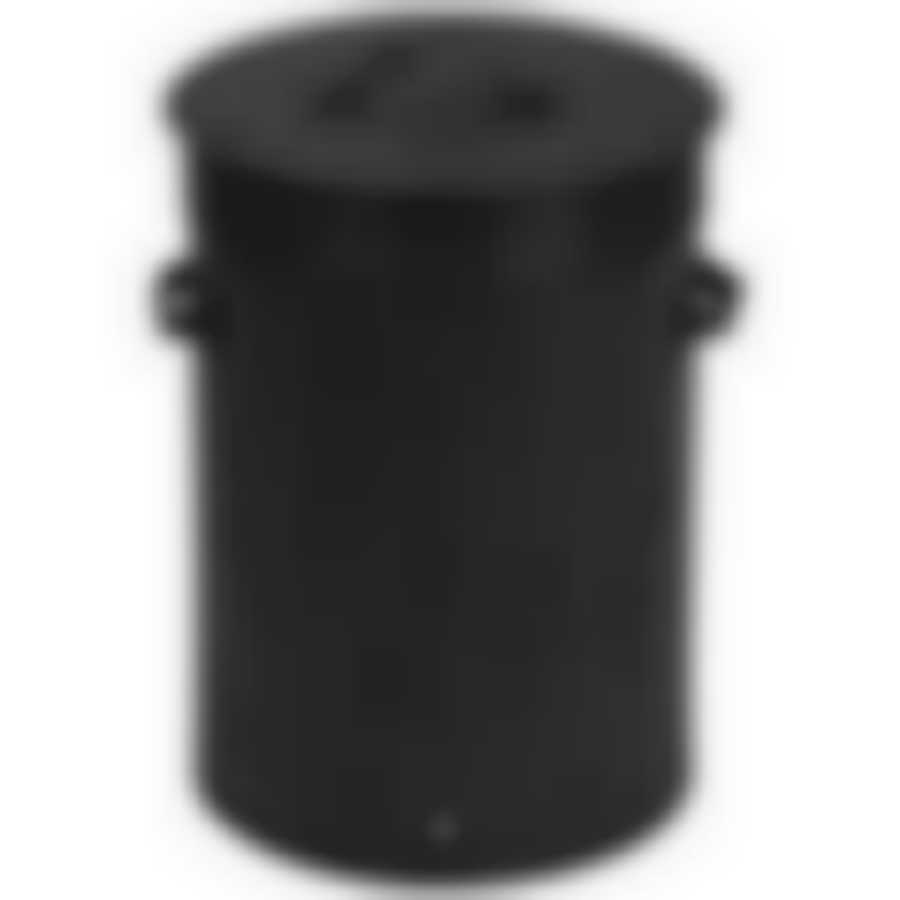 Корзина для белья, бамбук, цвет: черный, размер:34,5*50см