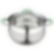 Кастрюля MENTOLO, 3,6 л, из нержавеющей стали с крышкой, ручки с силиконом