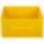 Короб раскладной с ручкой 31*31*15 см желтый