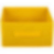 Короб раскладной с ручкой 28*28*14 см желтый