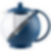 Чайник заварочный VARIATO, объем: 1,2 л, пластик корпус, фильтр из нерж стали, цвет: синий