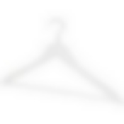 Вешалка деревянная с перекладиной, цвет белый