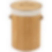 Корзина для белья, бамбук, цвет: светлый, размер:34,5*50см