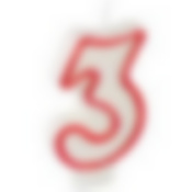 Свеча для торта цифра 3