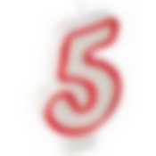 Свеча для торта цифра 5