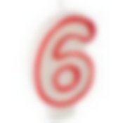 Свеча для торта цифра 6
