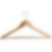 Вешалка деревянная с перекладиной, с антискользящим покрытием.