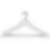 Набор вешалок деревянных с перекладиной, 5 шт, цвет белый