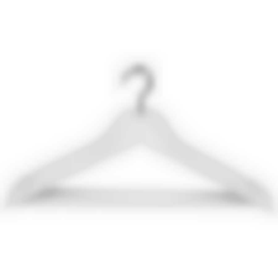 Набор вешалок деревянных с перекладиной, 5 шт, цвет белый