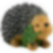 Фигурка садовая "Ёж большой с листом" 23х36х23 см