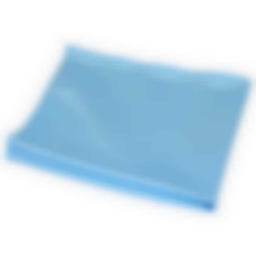 Салфетка из микрофибры M-05 для стекла, цвет: голубой, размер: 30х30см