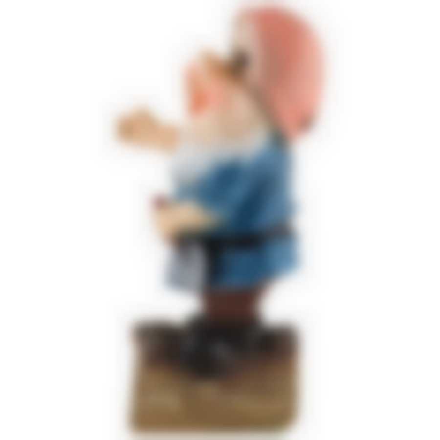 Фигурка садовая "Гномик малый с лопатой" H-32см