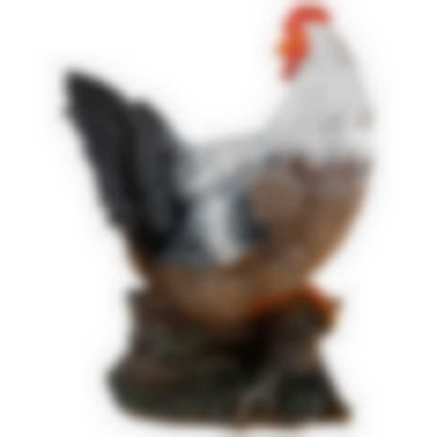 Фигурка садовая "Курица с цыплятами" (коричневая) 40х20х33 см