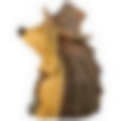 Фигурка садовая "Ежик в шляпе с лопатой" 40х22х30 см