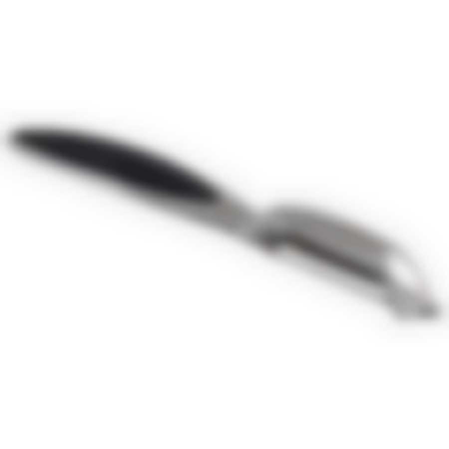 Овощечистка MODERNO с вертикальным лезвием, прорезиненная ручка