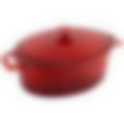 Кастрюля "УТЯТНИЦА" чугунная эмалированная овальная OCE-32, объем 5,9 л