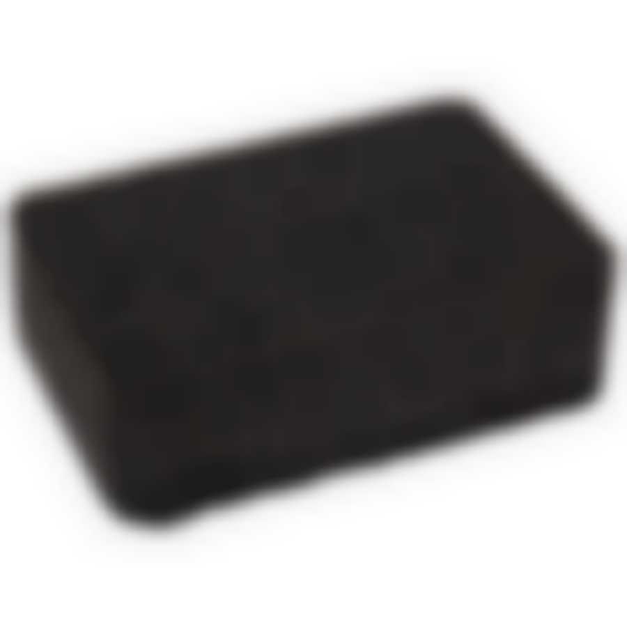 Губка для мытья посуды двухслойная прямоугольная KS-08 (черный)