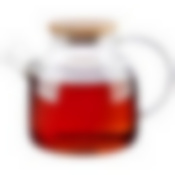 Чайник заварочный Foresta di bambù, объем 1,5 л, из боросиликатного стекла с крышкой из бамбука