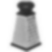 Терка четырехгранная GR-083-8, прорезиненная ручка,  высота: 23 см (пластик, нерж.сталь)