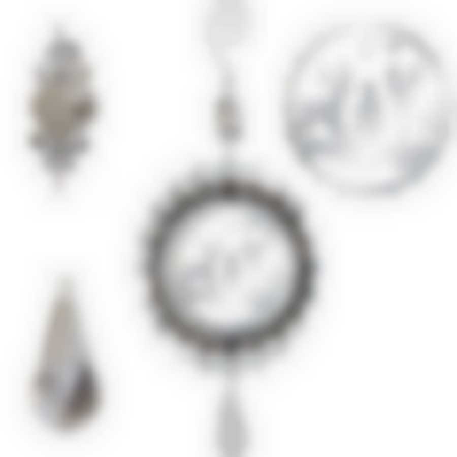 Металлическая подвеска "Зимний лес" 11,5х11,5 см