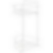 Полка угловая двухъярусная W2348AP-2 (окраш.металл, цвет:белый)