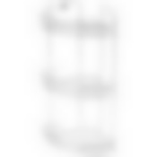 Полка угловая трехъярусная Vento 19*19*41 см хром