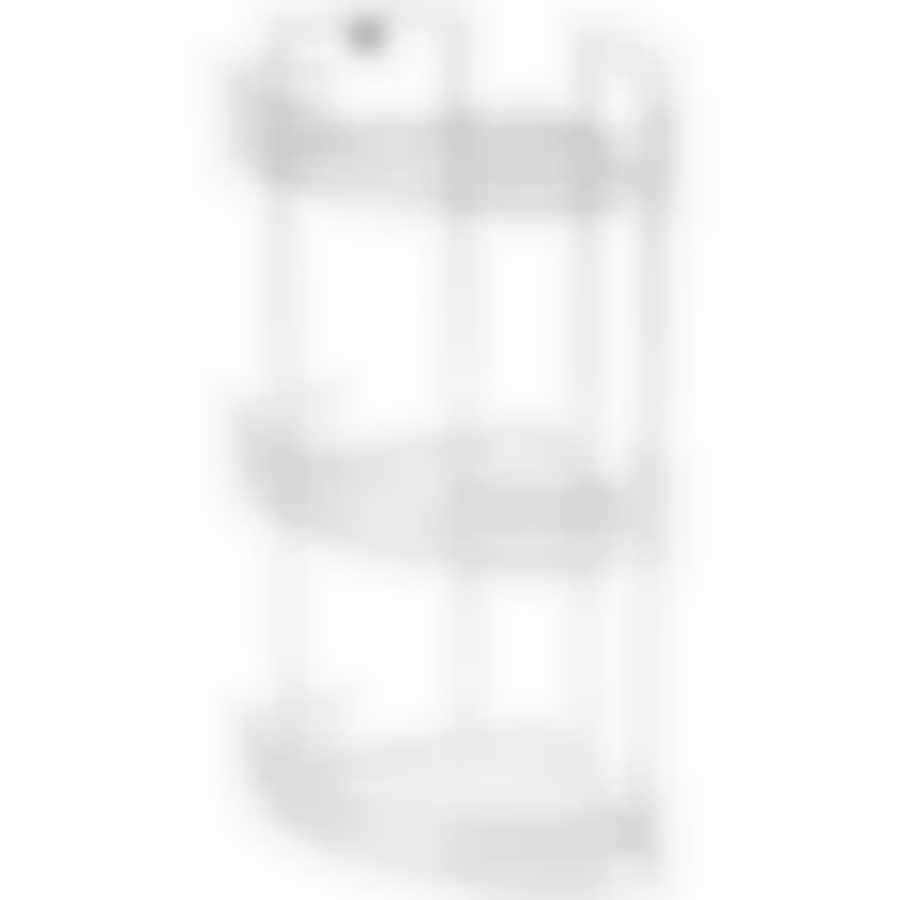 Полка угловая трехъярусная Vento 19*19*41 см хром