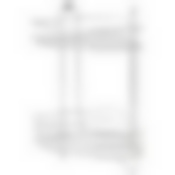 Полка угловая двухъярусная Vento Plus 23*23*41,5 см хром