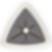 Держатель для полотенец на самоклеящейся основе "Объемный треугольник", белый (пластмасса)