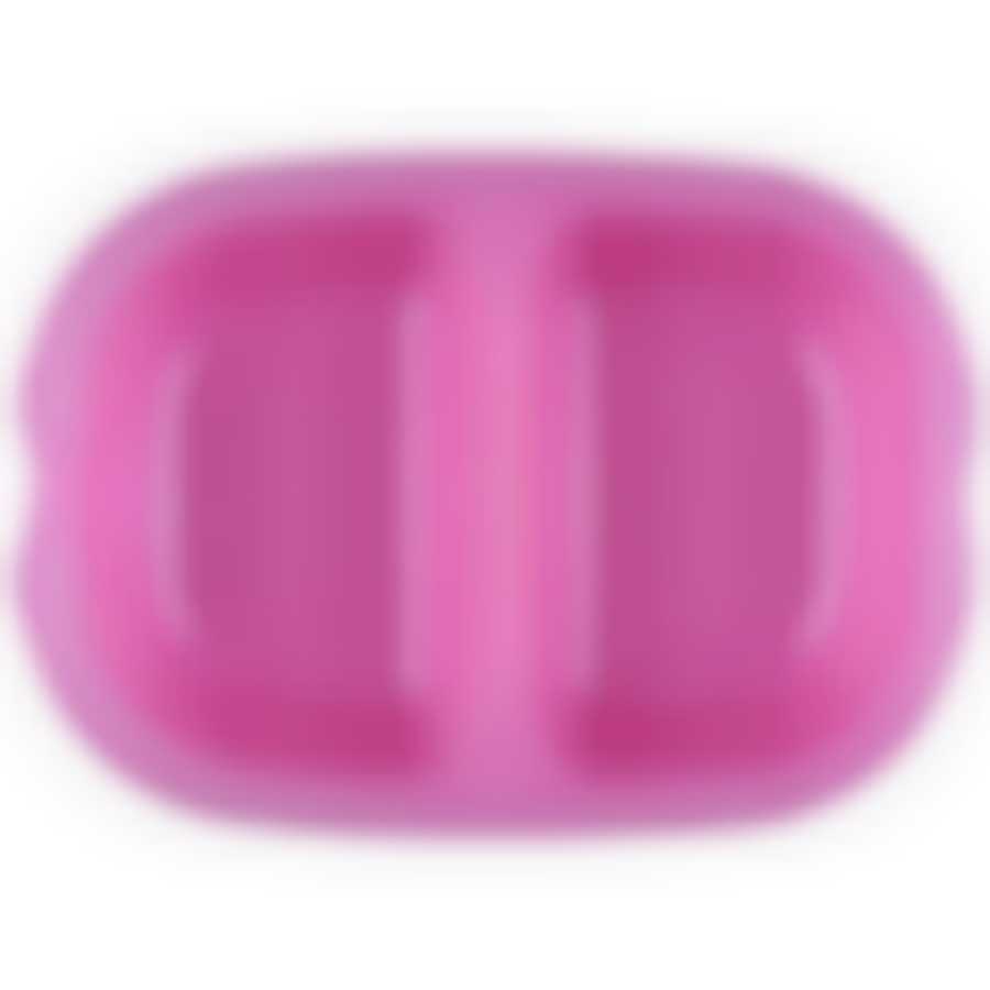 Миска двойная для кошек и собак, 2*200 мл., розовая