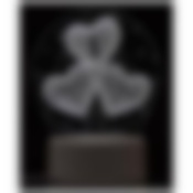 Светильник декоративный Energy EN-NL 22 3D три сердца