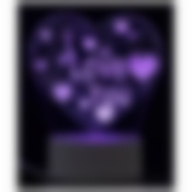 Светильник декоративный Energy EN-NL 23 3D сердце с надписью I LOVE YOU