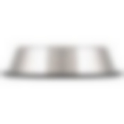 Миска для животных с антискользящим дном, нержавеющая сталь, резина, 18 см, 380 мл