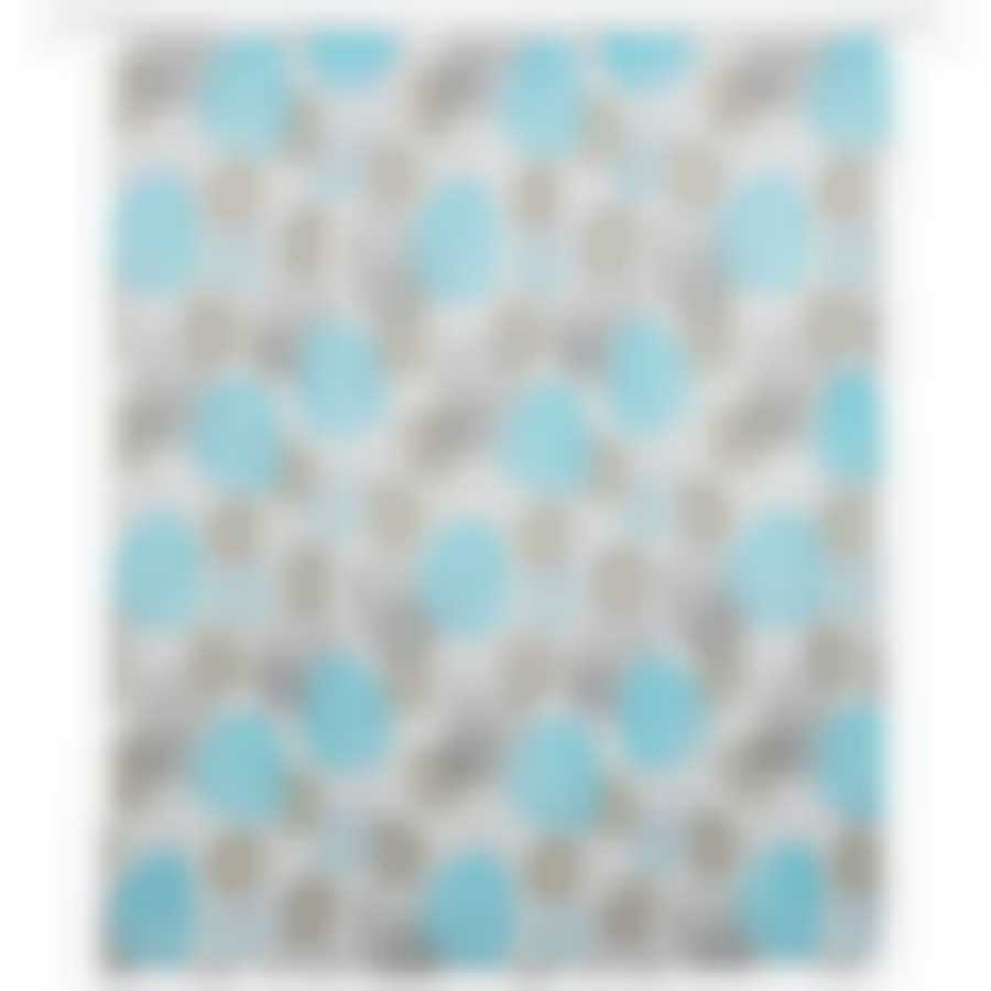 Набор для ванной комнаты "Шарики": коврик + занавеска