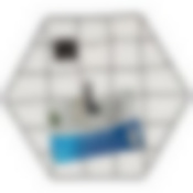 Органайзер-решетка 26х30 см (5 клипс в комплекте)