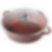 Жаровня литая 32см стеклянная крышка Шоколад ТМ Горница, ж6132аш