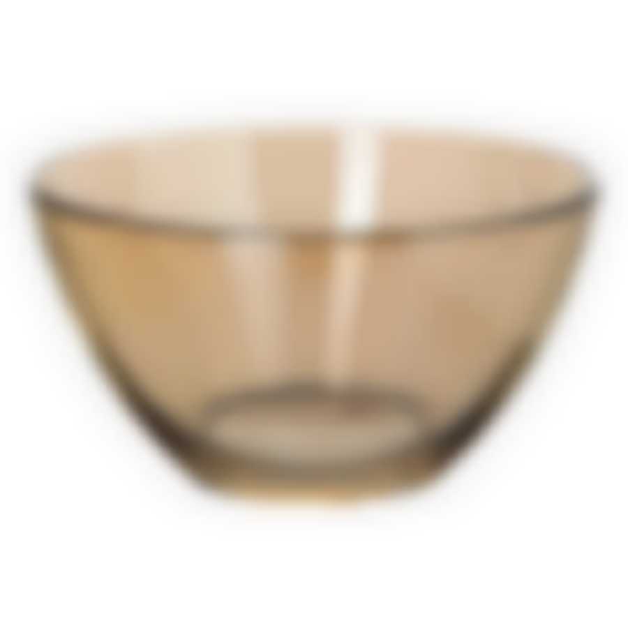 Салатник 13см 500мл Золотистый мёд стекло