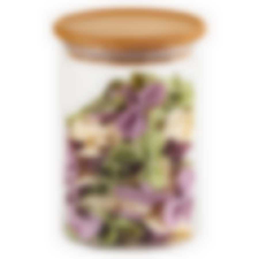 Банка стекл кругл 800мл бамб/кр штаб Studio TM Appetite, BMG800