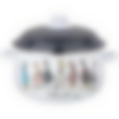 Кастрюля agness эмалированная с эмал.крышкой серия Family farm , 5.0 л, 24*14 см